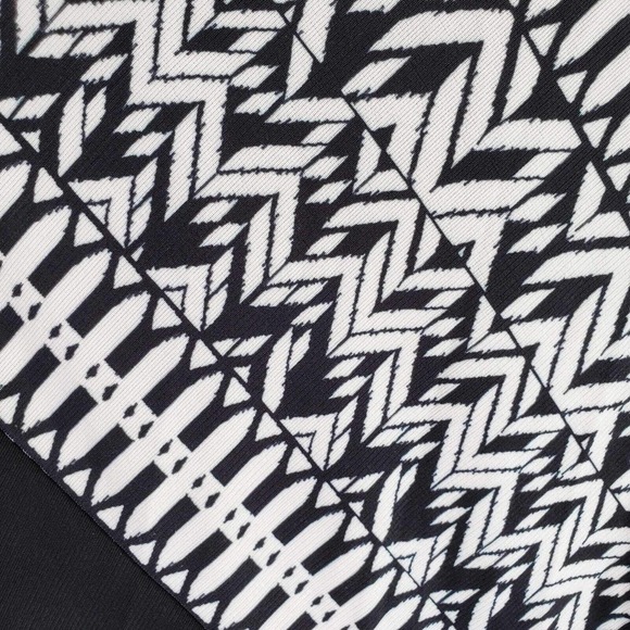 Easywear By Chicos Slinky Knit Cardigan Jacket Size 3 US XL Chevron LS Black - Picture 4 of 10